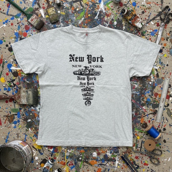 Richardson New York Graphic Tee Heather Grey Regular - Picture 1 of 7